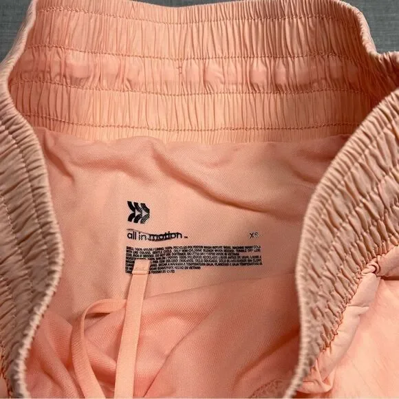 All in motion Crinkle Tulip Running Shorts Light Pink Size XS - Picture 6 of 8